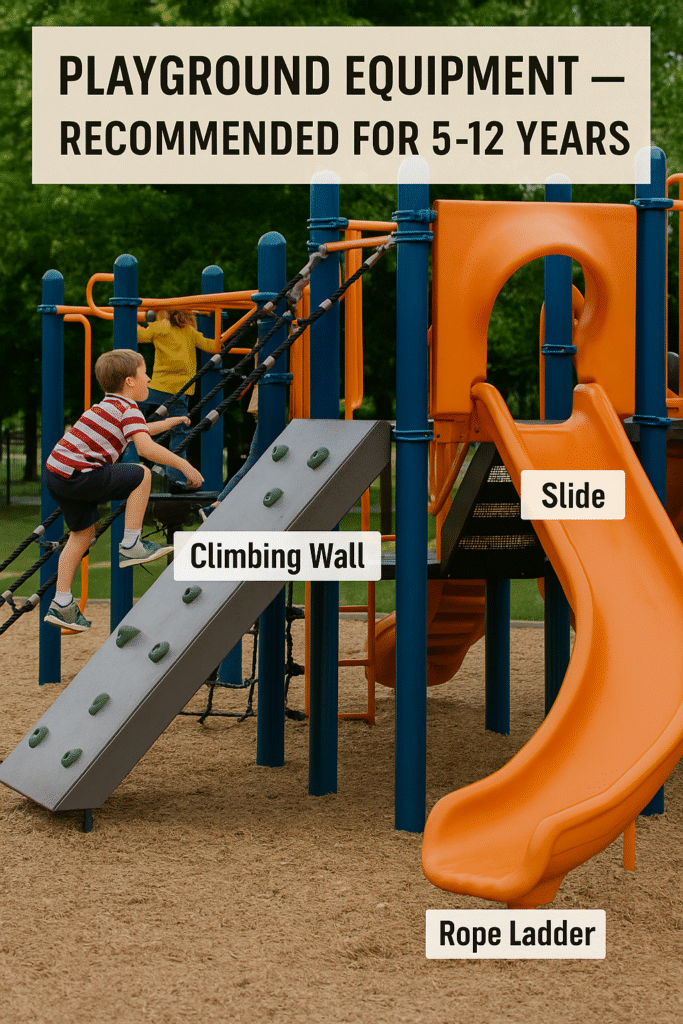 playground-equipment-5-12-years-photo-guide - outdoor play Australia