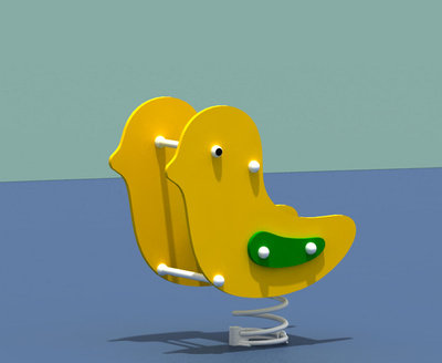 PE Bird Spring Rider – Bright, Safe & Fun Outdoor Rocker for Kids ...